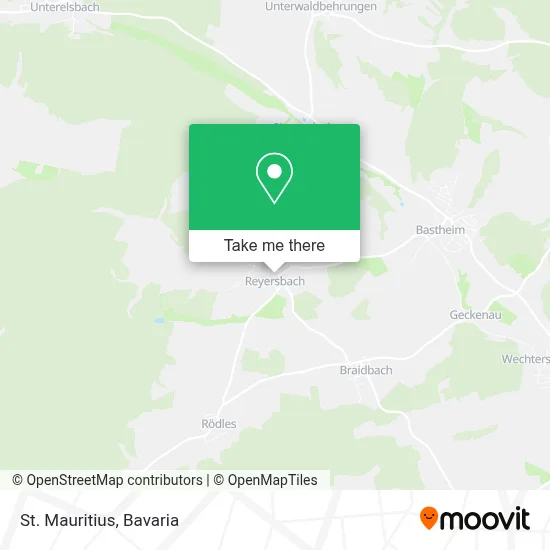 St. Mauritius map