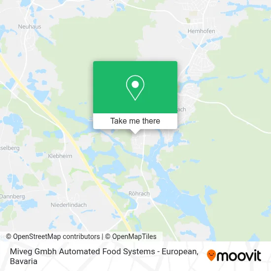 Miveg Gmbh Automated Food Systems - European map