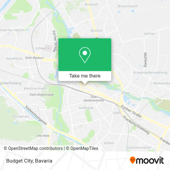 Budget City map