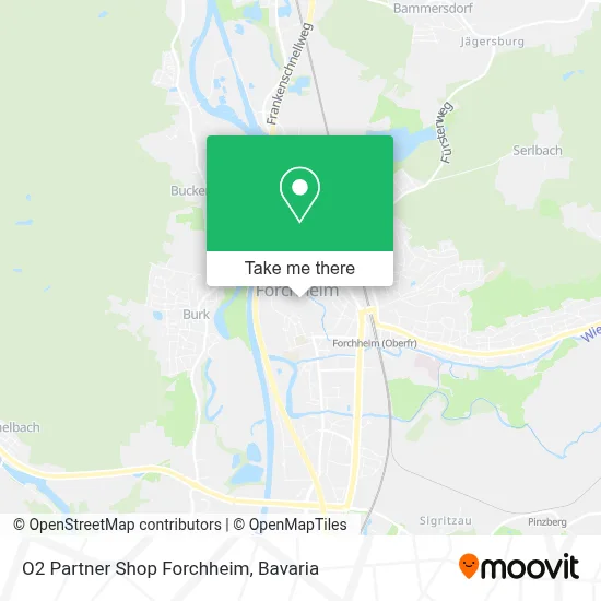 O2 Partner Shop Forchheim map