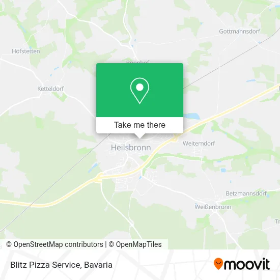 Blitz Pizza Service map