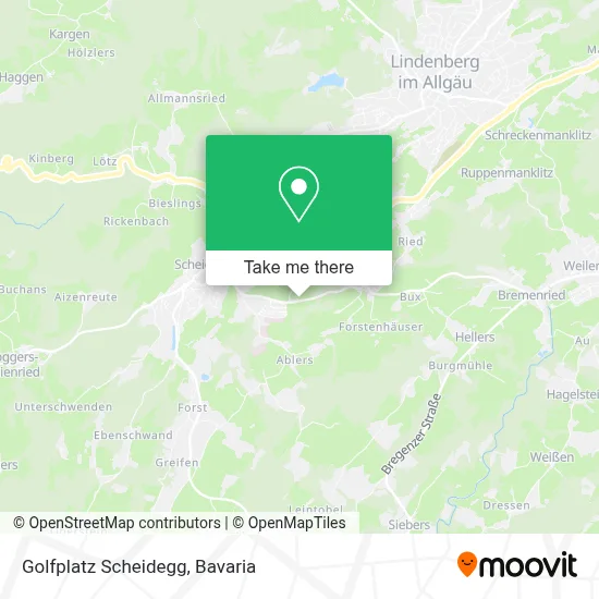 Golfplatz Scheidegg map