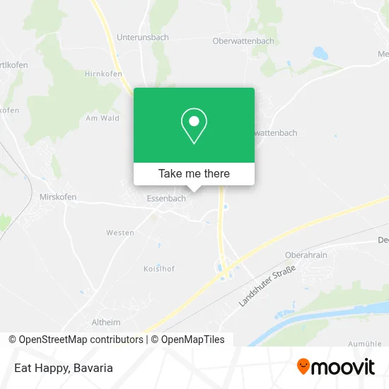 Eat Happy map
