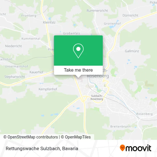 Rettungswache Sulzbach map