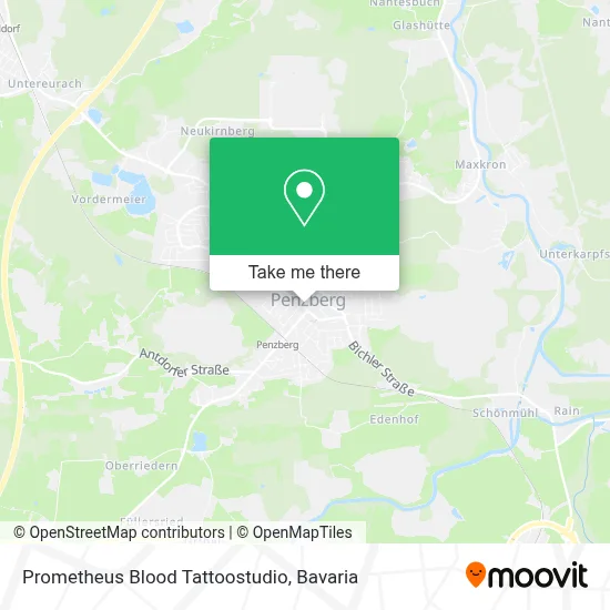 Prometheus Blood Tattoostudio map