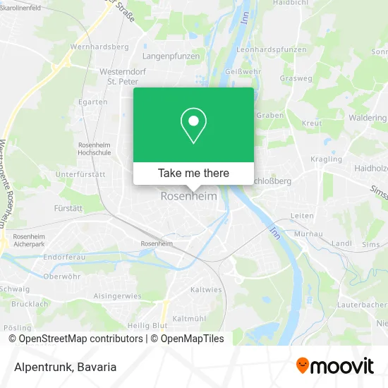Alpentrunk map