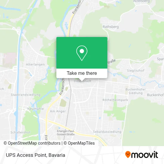 Ups Access Point map