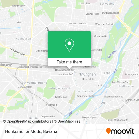 Hunkemoller Mode map