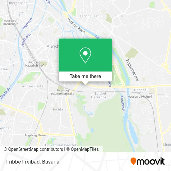 Fribbe Freibad map