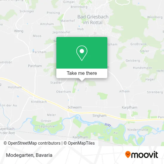 Modegarten map
