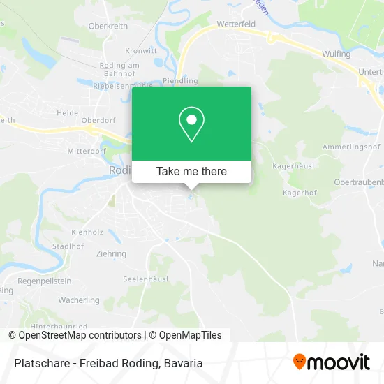 Platschare - Freibad Roding map