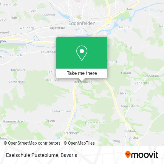 Eselschule Pusteblume map