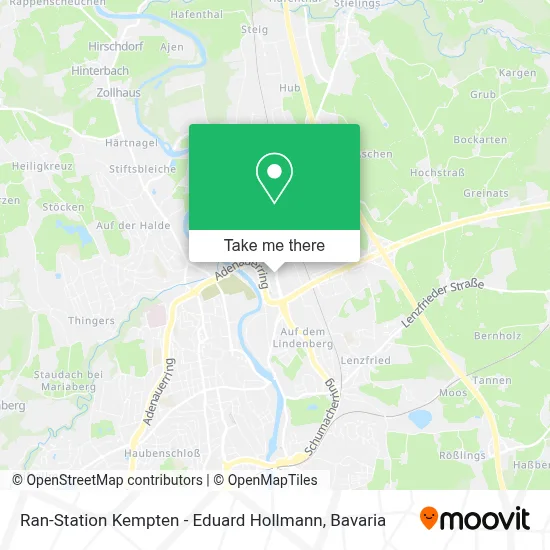Ran-Station Kempten - Eduard Hollmann map