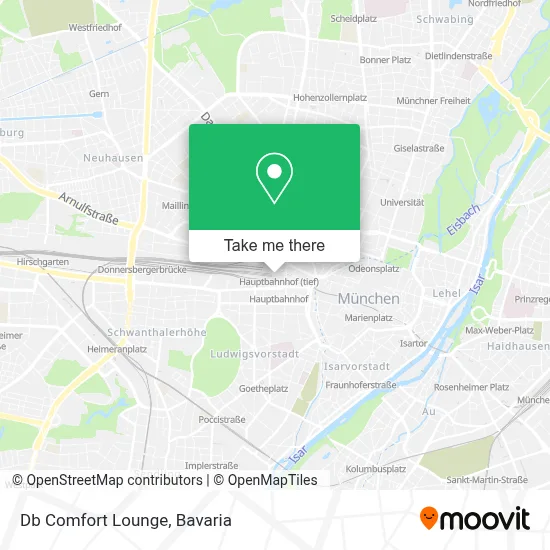 Db Comfort Lounge map