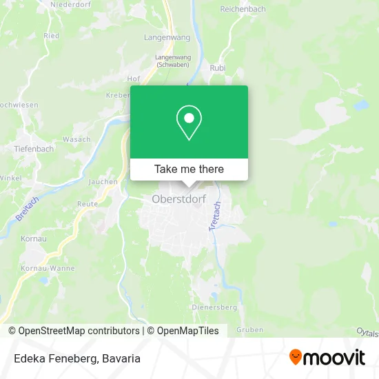 Edeka Feneberg map