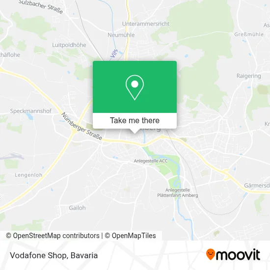Vodafone Shop map