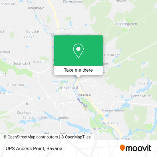 Ups Access Point map