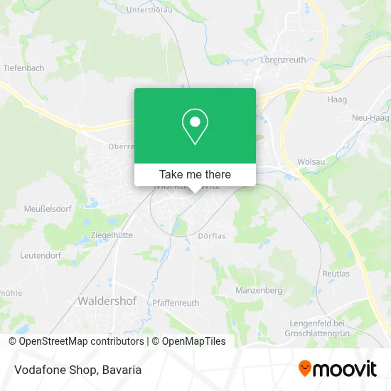 Vodafone Shop map