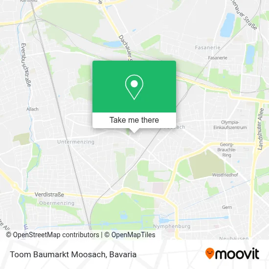 Toom Baumarkt Moosach map