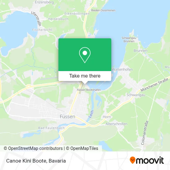 Canoe Kini Boote map