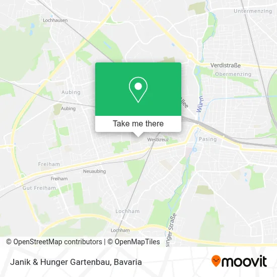Janik & Hunger Gartenbau map