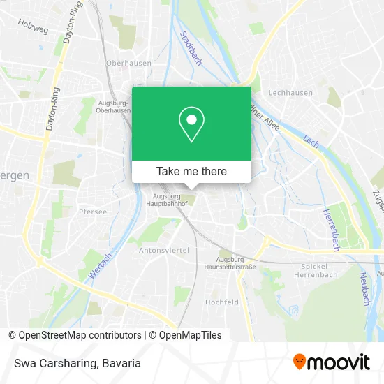 Swa Carsharing map