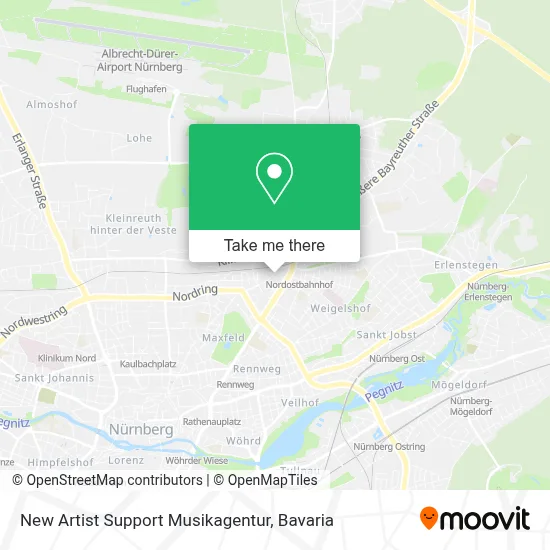 New Artist Support Musikagentur map