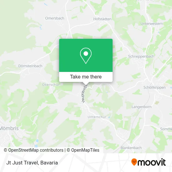 Jt Just Travel map