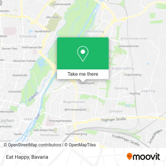 Eat Happy map