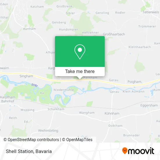 Shell Station map