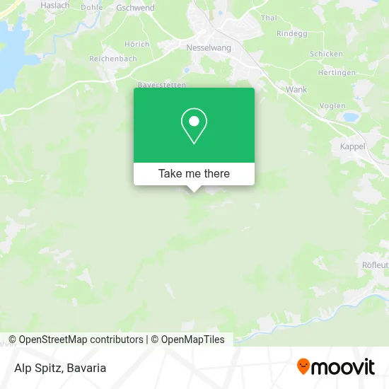 Alp Spitz map