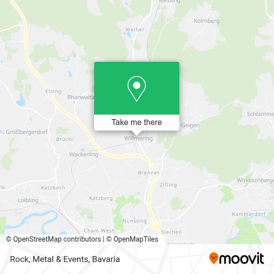 Rock, Metal & Events map