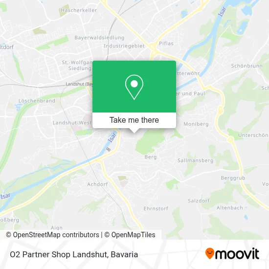 O2 Partner Shop Landshut map