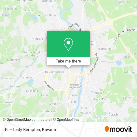 Fit+ Lady Kempten map
