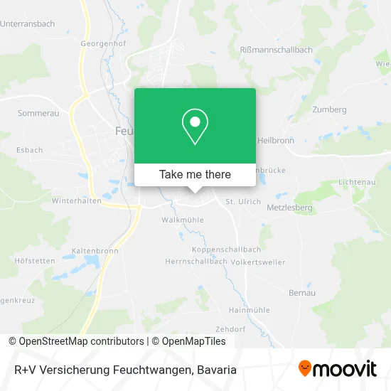 R+V Versicherung Feuchtwangen map