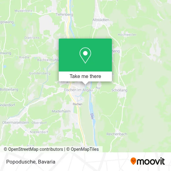 Popodusche map