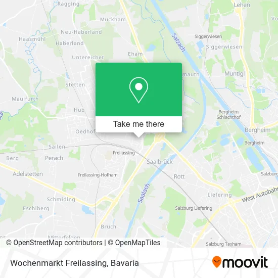 Wochenmarkt Freilassing map