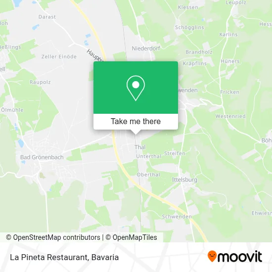 Restaurant La Pineta map