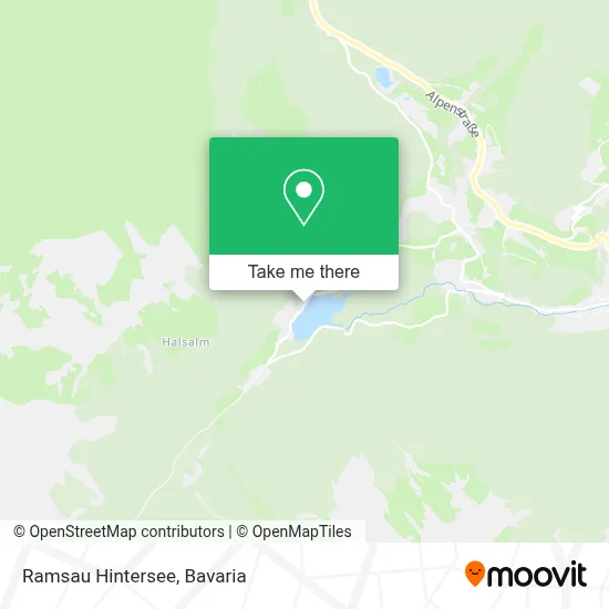 Ramsau  Hintersee map