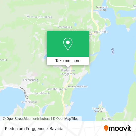 Rieden am Forggensee map