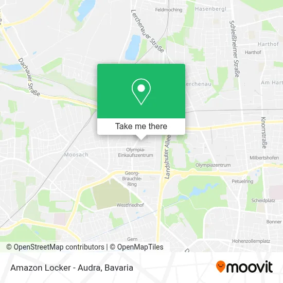Amazon Locker - Audra map
