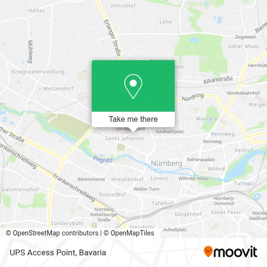 Ups Access Point map