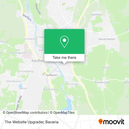 The Website Upgrader map