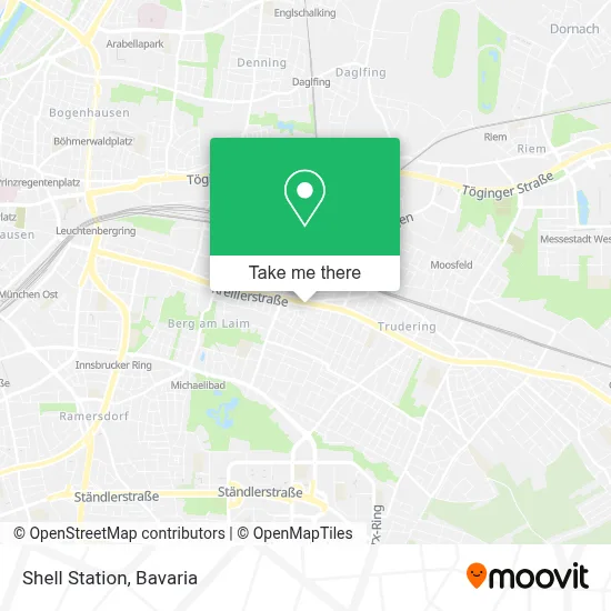 Shell Station map