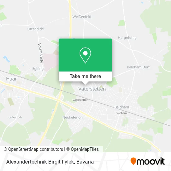 Alexandertechnik Birgit Fylek map