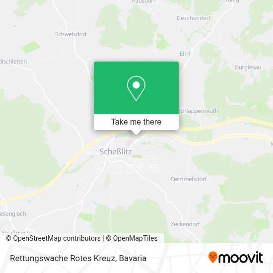 Rettungswache Rotes Kreuz map