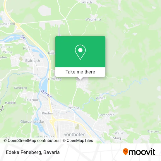 Edeka Feneberg map