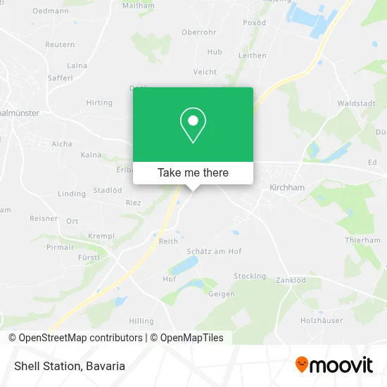 Shell Station map