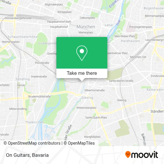 On Guitars map