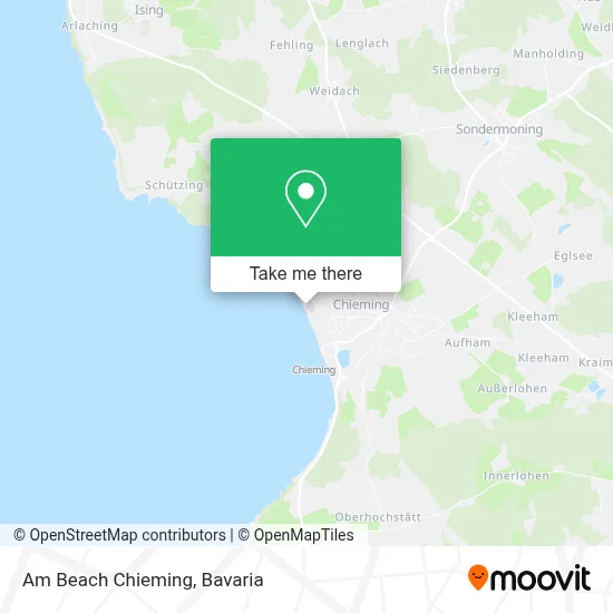 Am Beach Chieming map